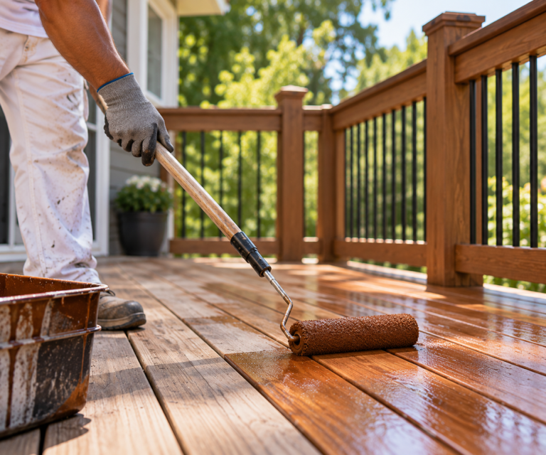 deck staining albany oregon